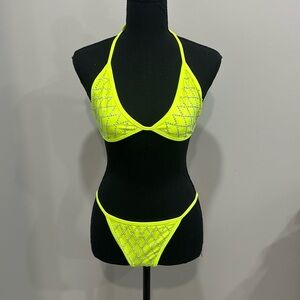 Neon yellow bikini